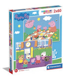 Peppa Pig: Clementoni - Puzzle Made In Italy Bambino 2X60