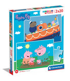Peppa Pig: Clementoni - Puzzle Made In Italy Bambino 2X20