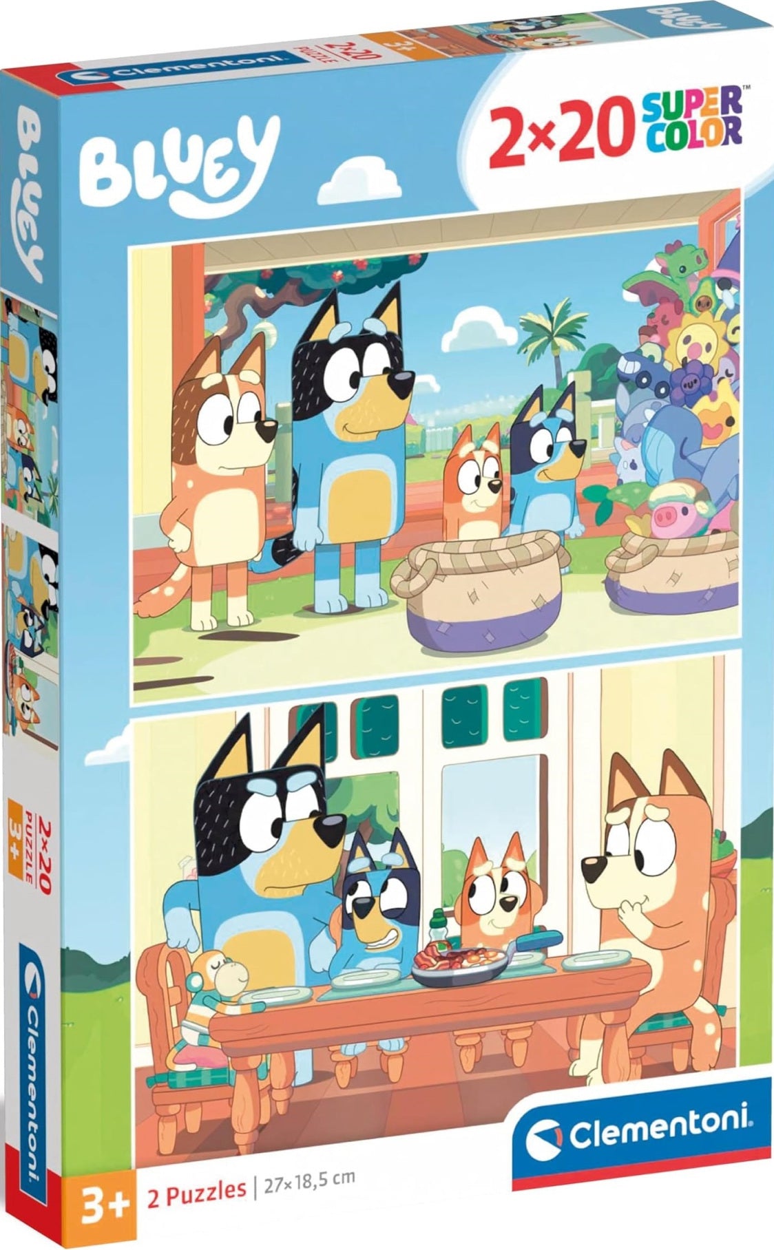 Clementoni Puzzle Bambini Bluey2x20 Pz Made In Italy