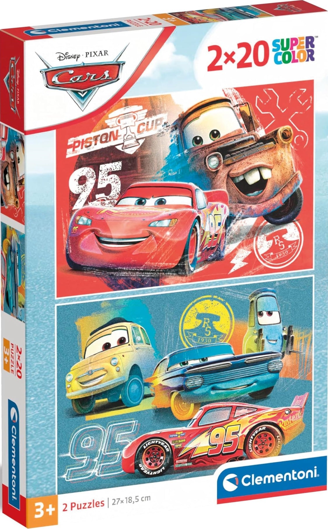 Clementoni Puzzle Bambini Cars2x20 Pz Made In Italy