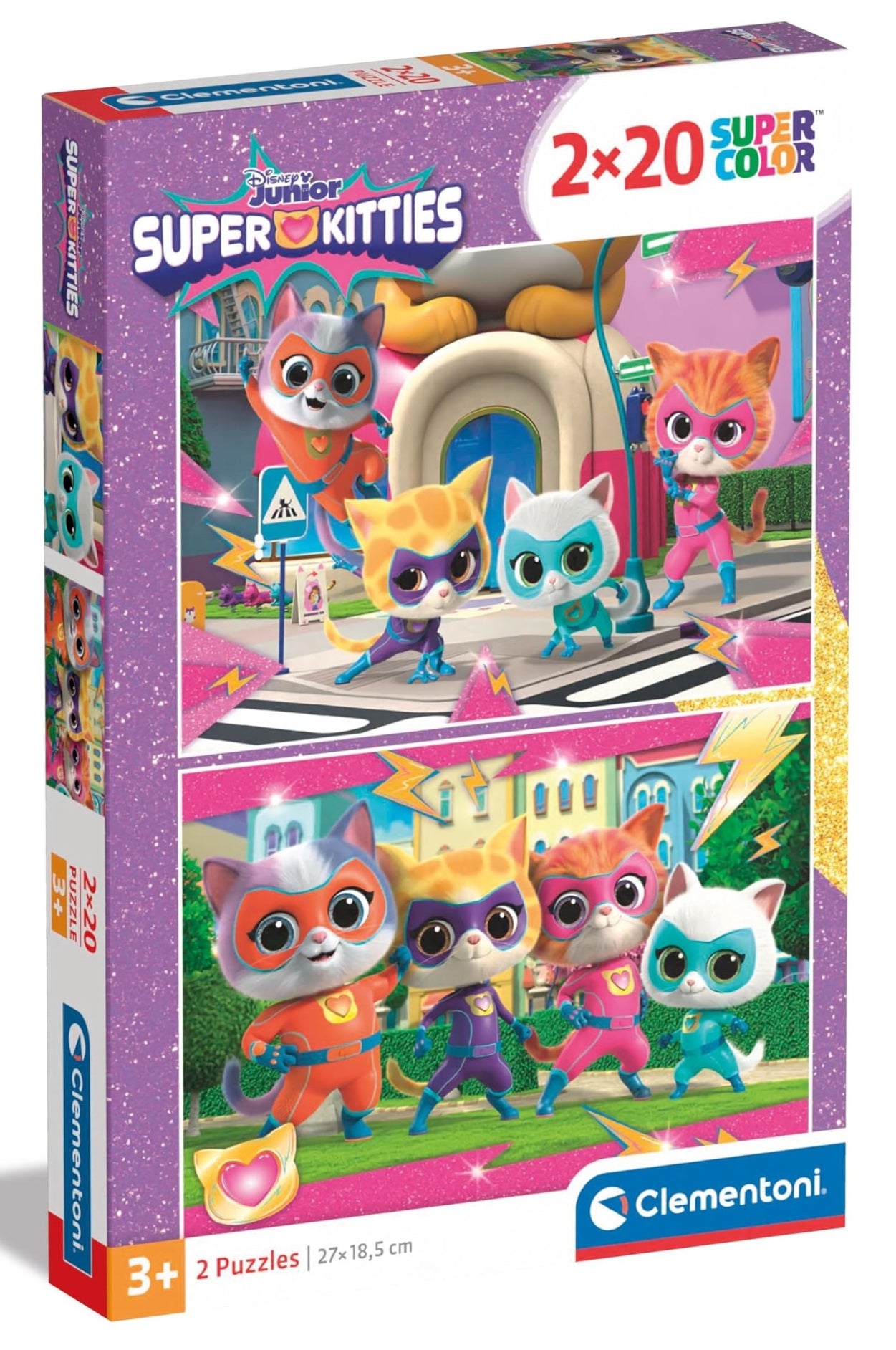 Clementoni Puzzle Bambini Super Kitiies2x20 Pz Made In Italy