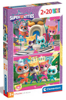 Clementoni Puzzle Bambini Super Kitiies2x20 Pz Made In Italy