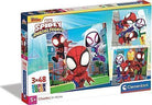 Marvel: Clementoni - Spidey & Friends (Puzzle 3X48 Pezzi)
