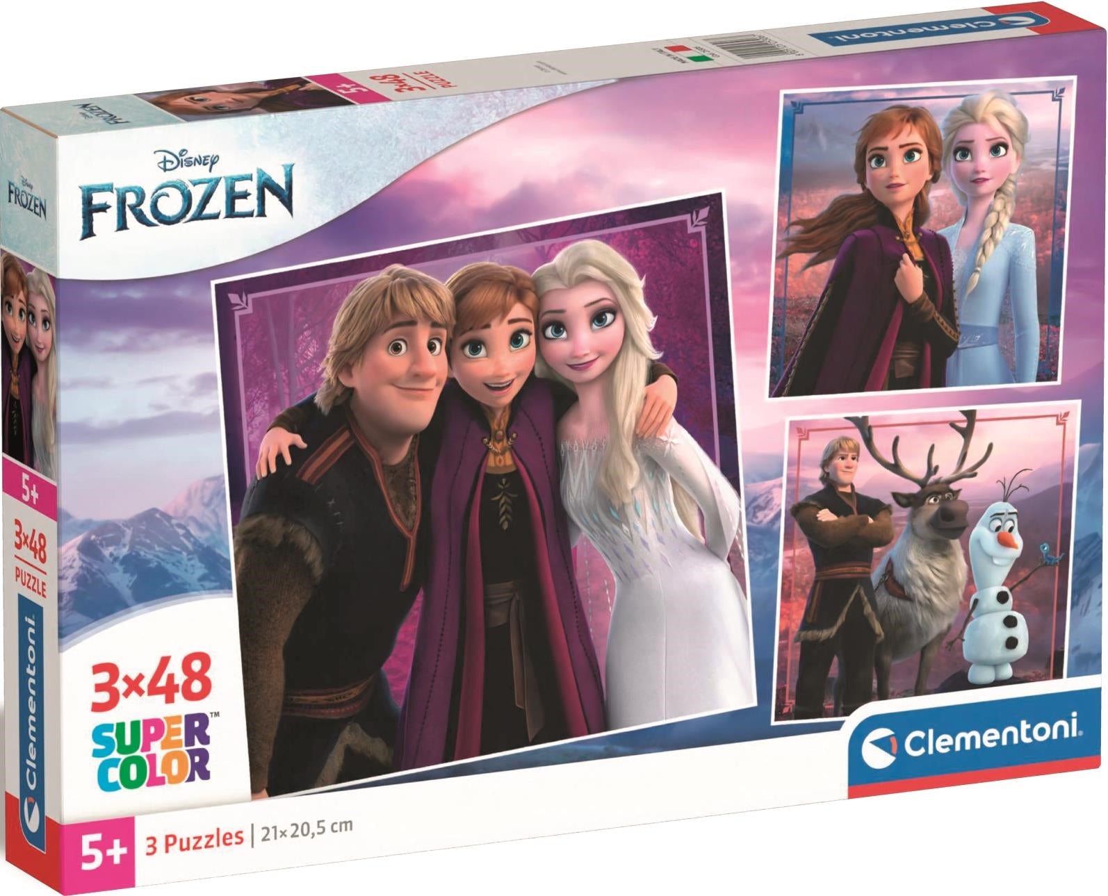 Clementoni Puzzle Bambini Frozen3x48 Pz Made In Italy