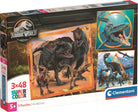 Clementoni Puzzle Bambini Jurassic World3x48 Pz Made In Italy