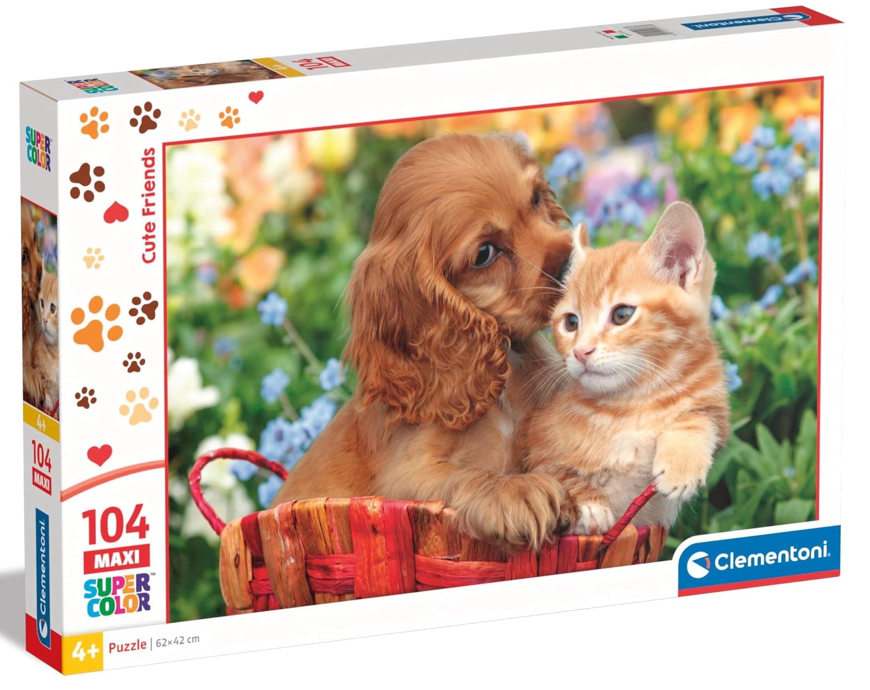 Clementoni Puzzle Bambini Cute Friends104 Maxi Pz Made In Italy