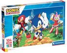 Clementoni Puzzle Bambini Sonic104 Maxi Pz Made In Italy