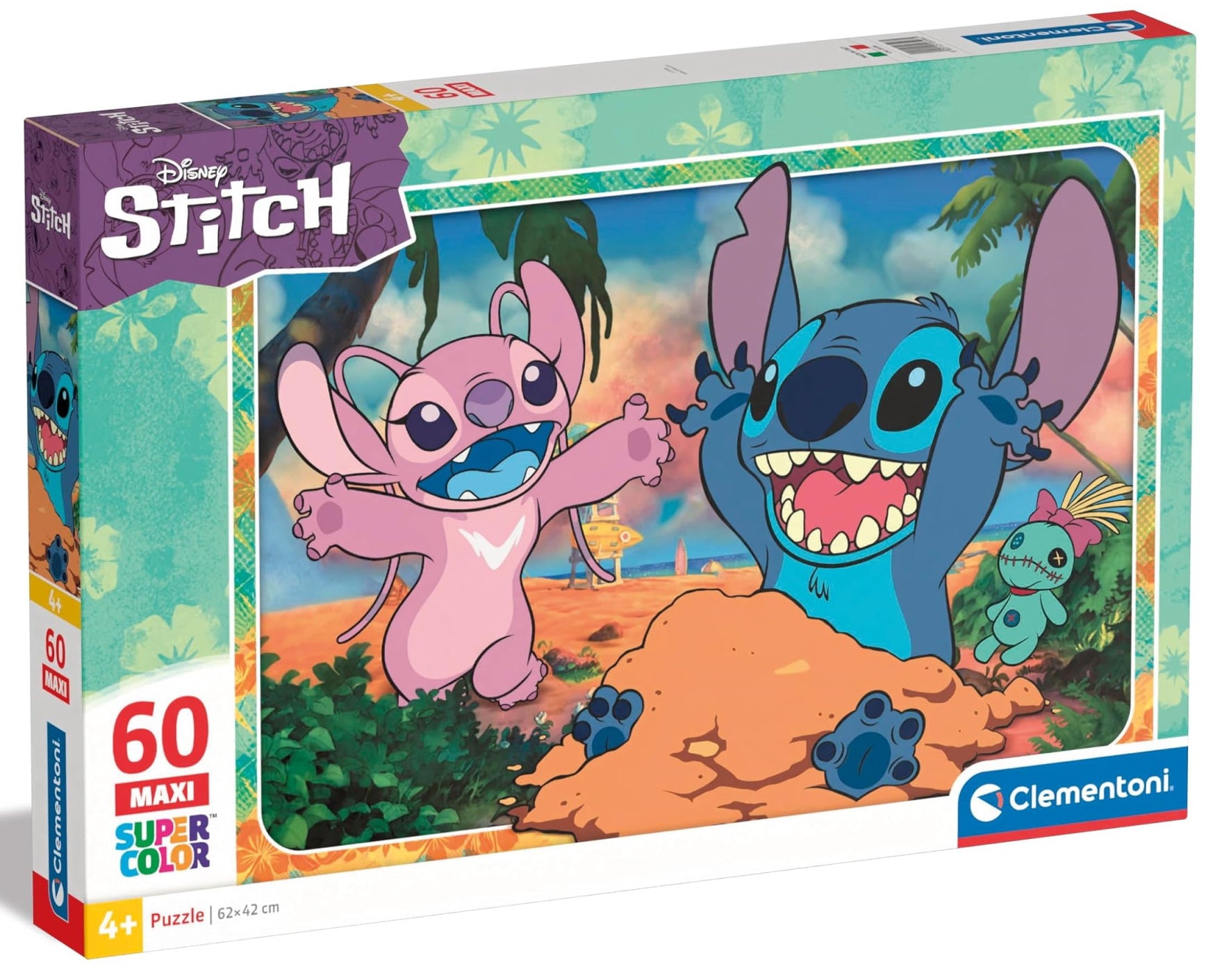 Clementoni Puzzle Bambini Stitch60 Maxi Pz Made In Italy