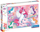 Clementoni Puzzle Bambini Jolly Unicorns24 Maxi Pz Made In Italy