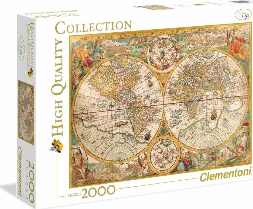 Clementoni: Puzzle 2000 Pz - High Quality Collection - Ancient Map