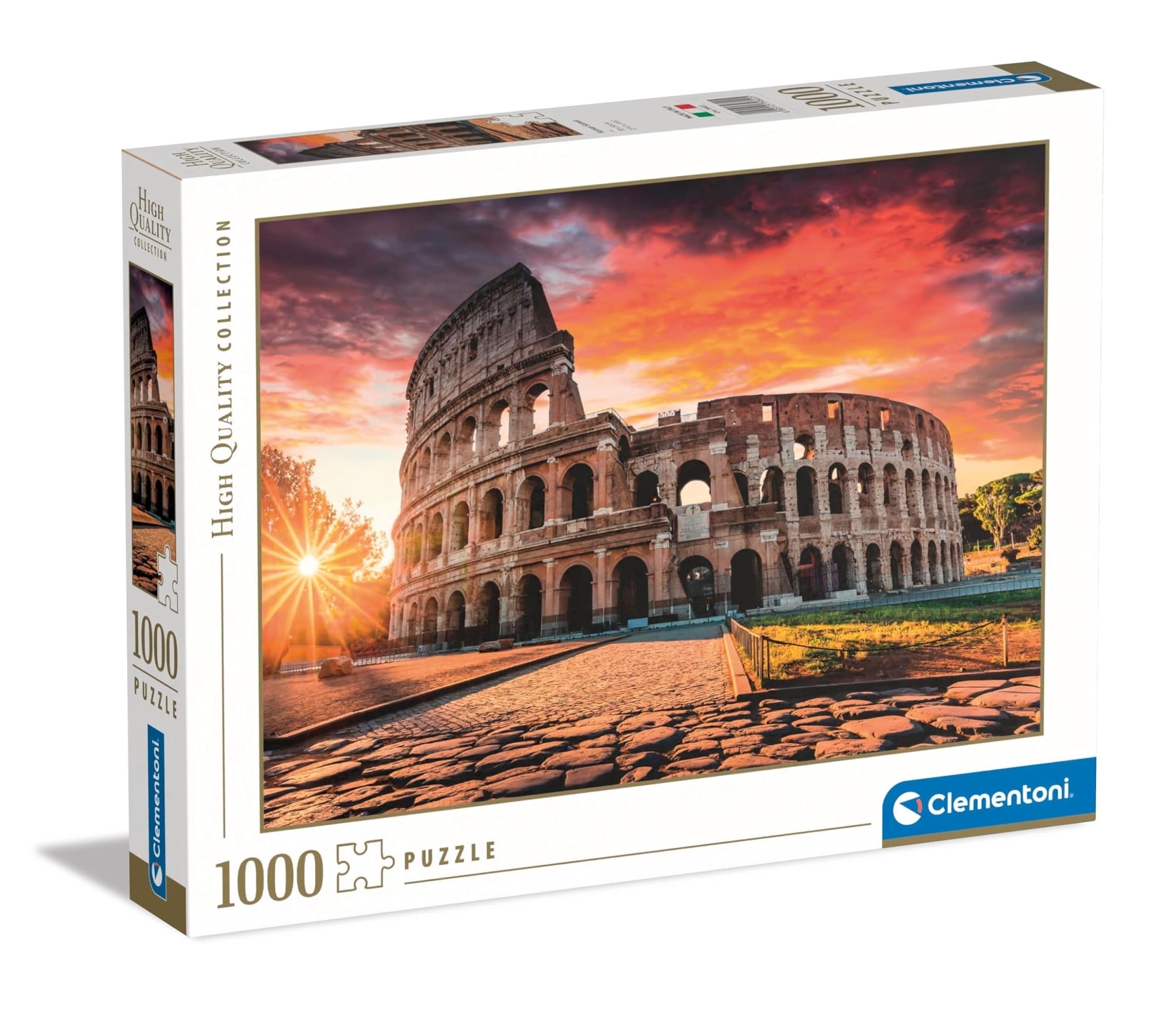Clementoni Puzzle Adulti Roman Sunset1000 Hq Pz Made In Italy