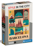 Clementoni Puzzle Adulti Style In The City 1000 Pz - Barcelona 1000 Compact Pz Made In Italy