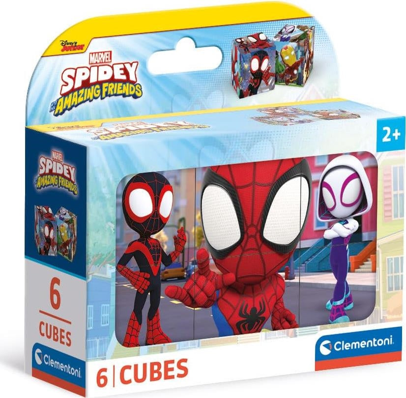 Clementoni: Puzzle Cubi 6 Pz - Spidey