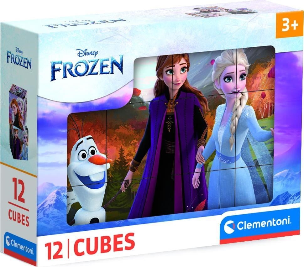 Clementoni: Puzzle Cubi 12 Pz - Frozen