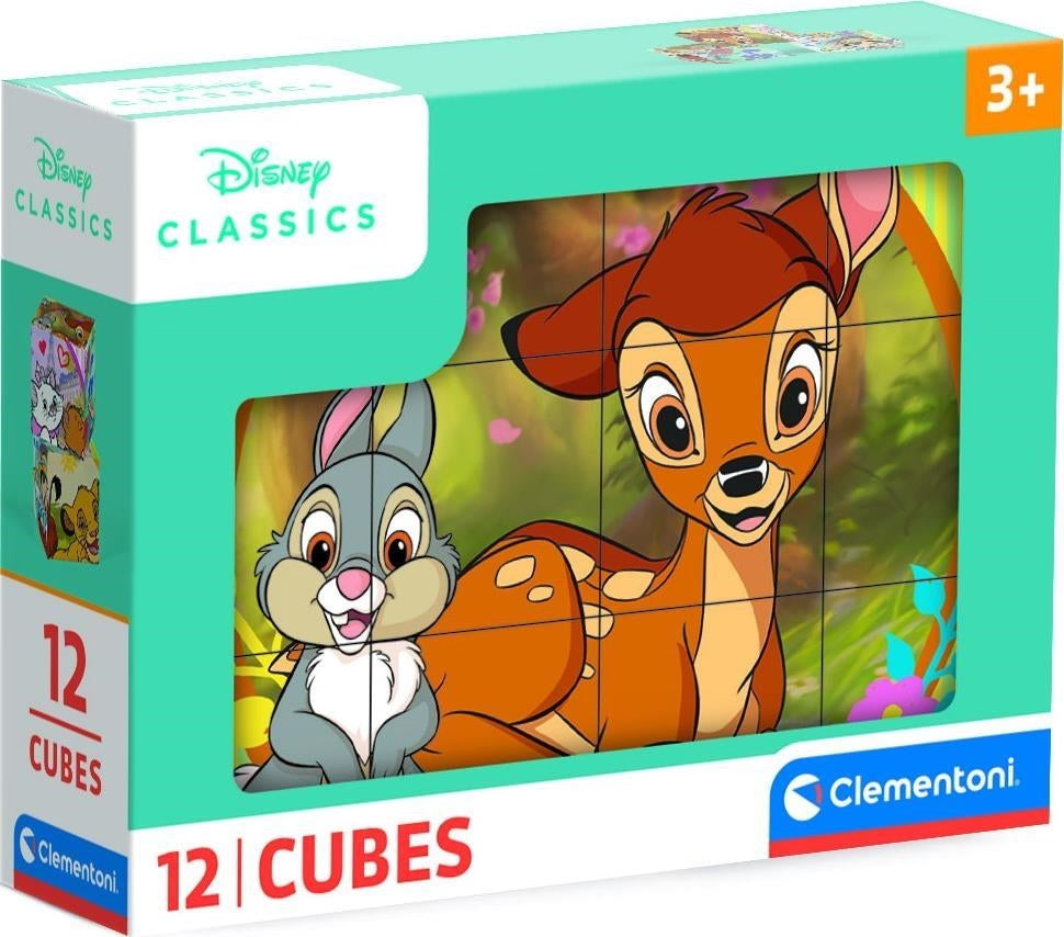 Clementoni: Puzzle Cubi 12 Pz - Disney Classic