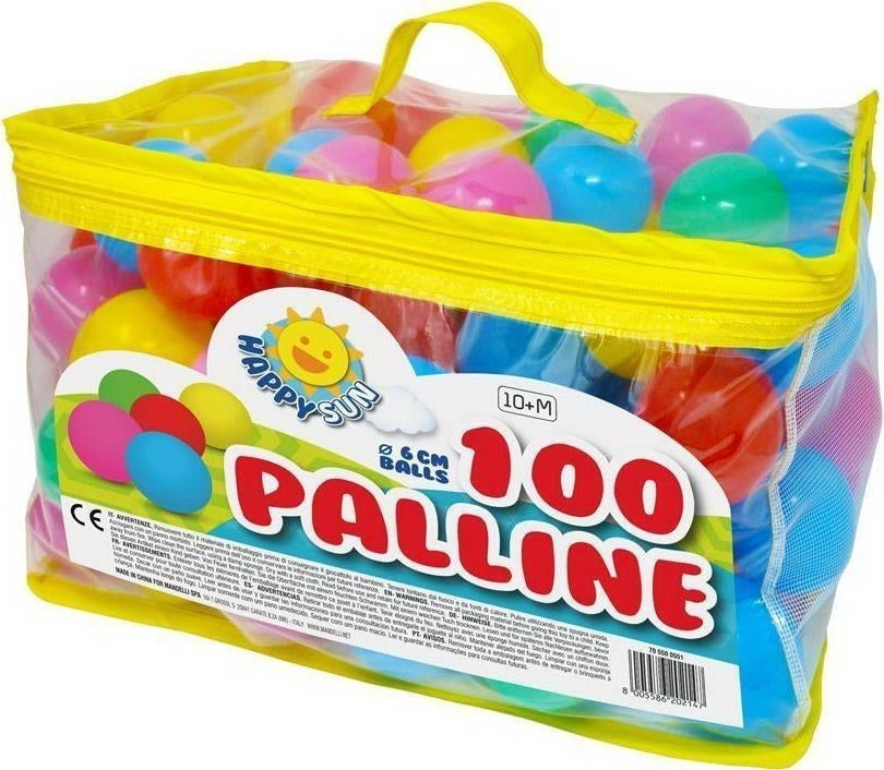 Happy Sun: Sacca 100 Palline Diametro 6 Cm