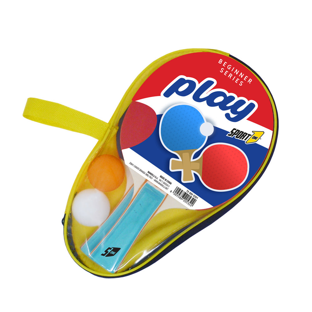 Sport1: Set Ping Pong Play 2 Racchette+2 Palle