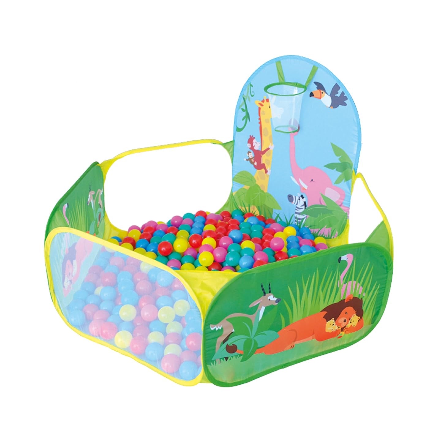 Sport1: Recinto Pop-Up Con Canestro E 50 Palline