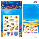 Ginmar: Educativi - (090A) - Busta Adesivi Pesci C/Paesaggio Marino