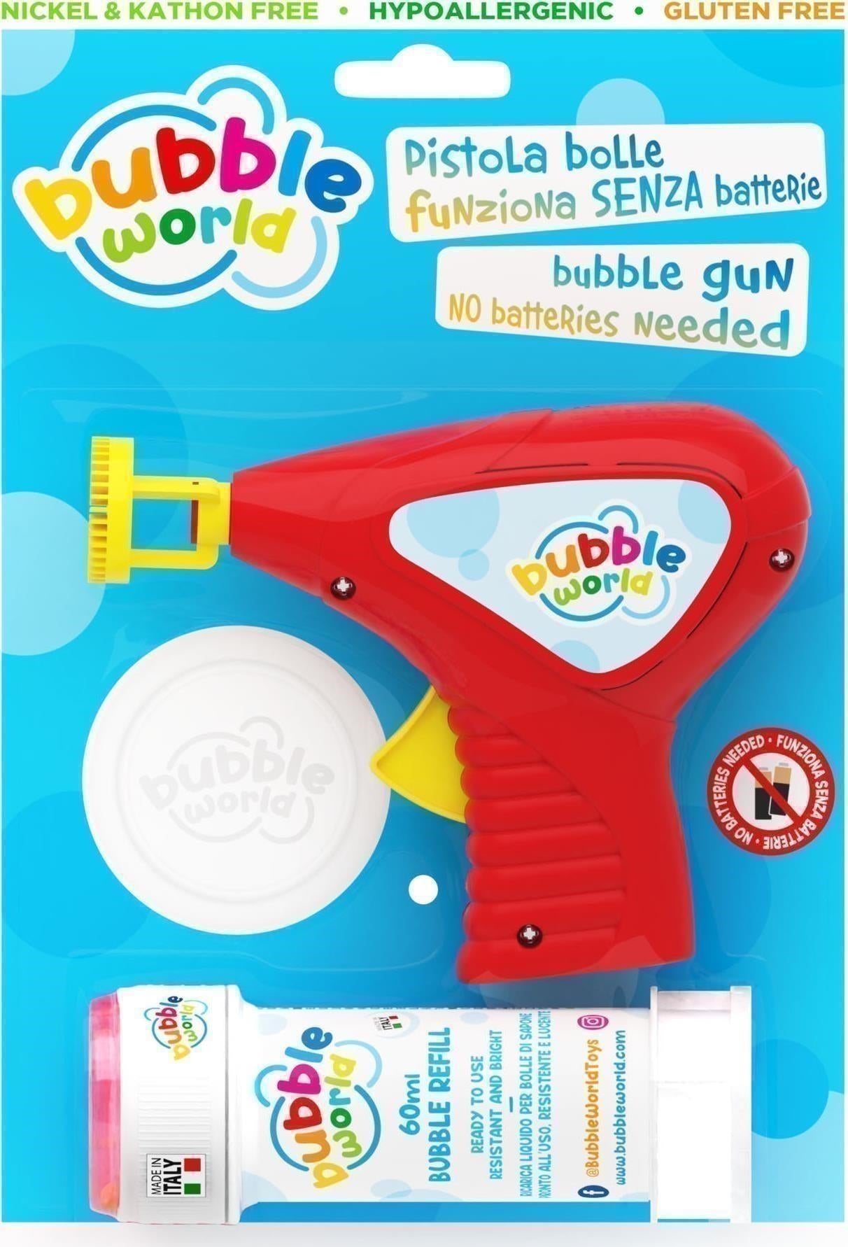 Dulcop Bolle Di Sapone - Pistola Bolle Meccanica Piccola - Blister 1 Pz 60 Ml