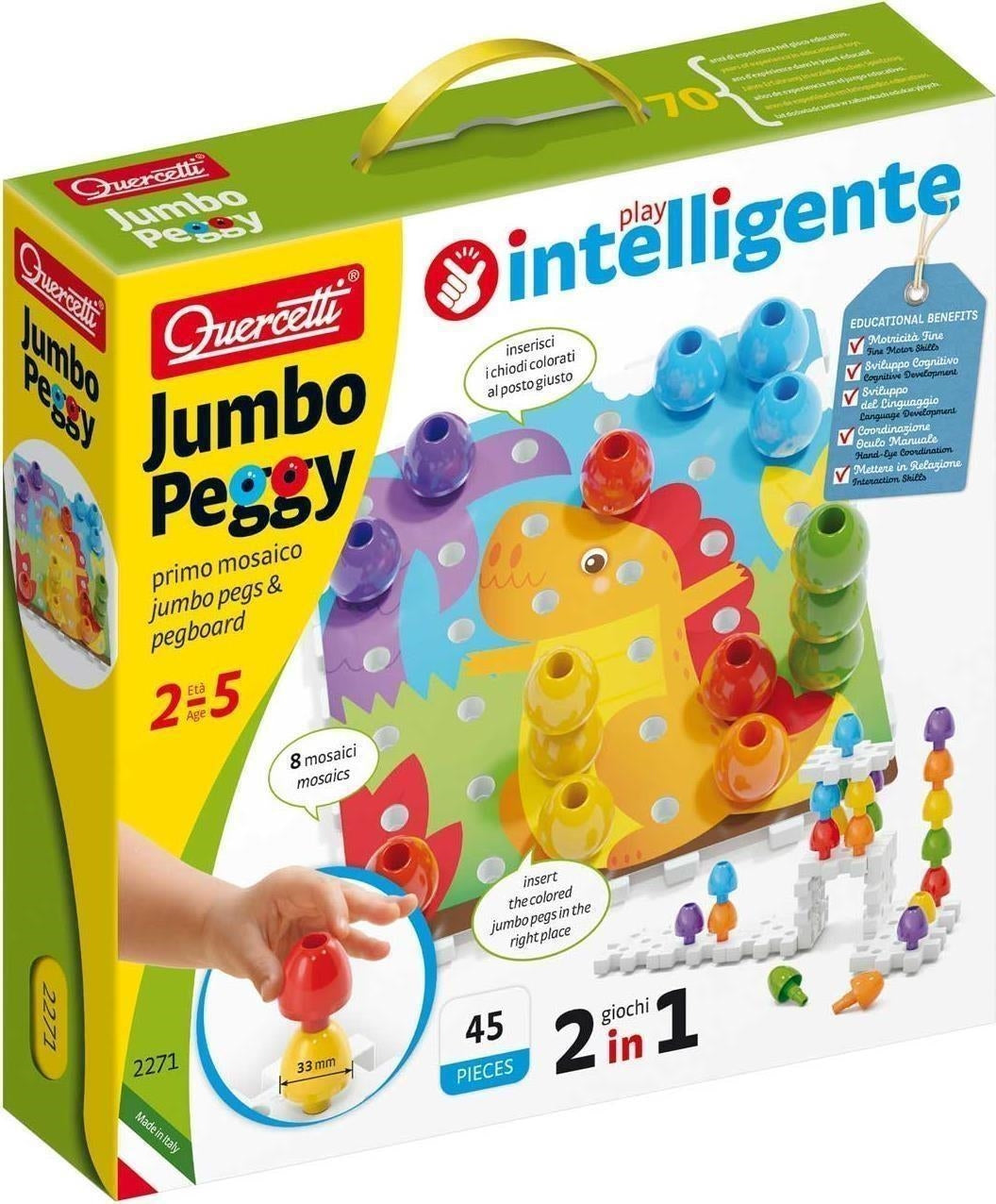 Quercetti: Jumbo Peggy 45 Pz