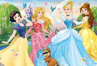 Disney: Lisciani - Principesse Disney - Puzzle Double-Face Plus 60 Pz
