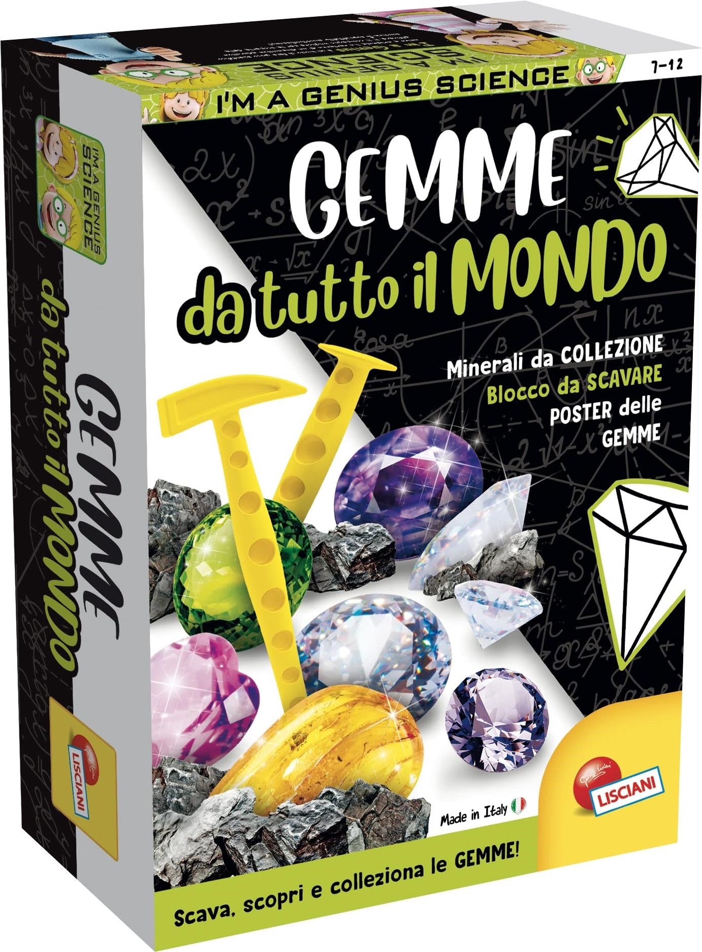 Lisciani: Piccolo Genio - Scienza Pocket - Gemme Da Tutto Il Mondo