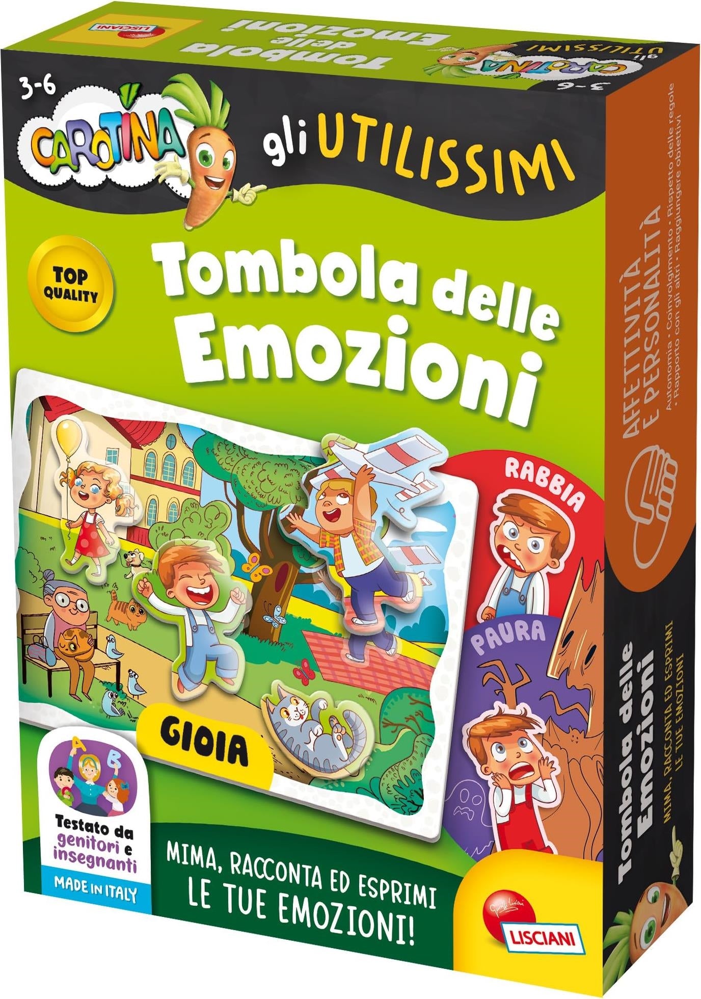 Lisciani: Carotina - Gli Utilissimi Tombola Delle Emozioni