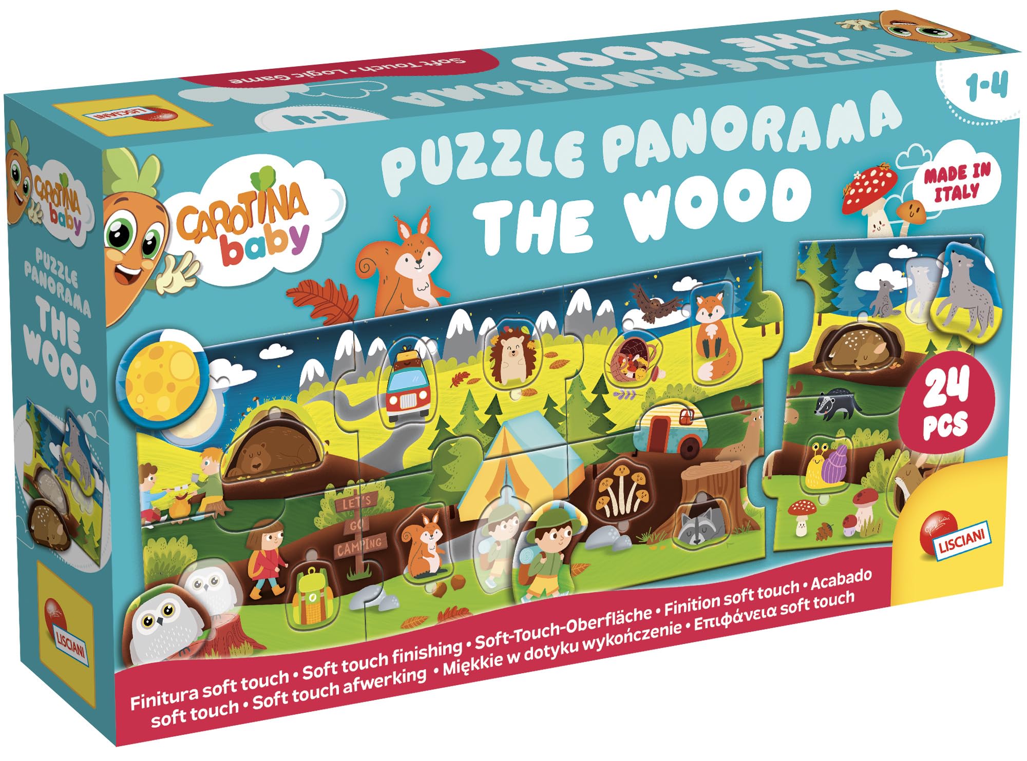 Lisciani: Carotina - Baby Puzzle Panorama - The Wood