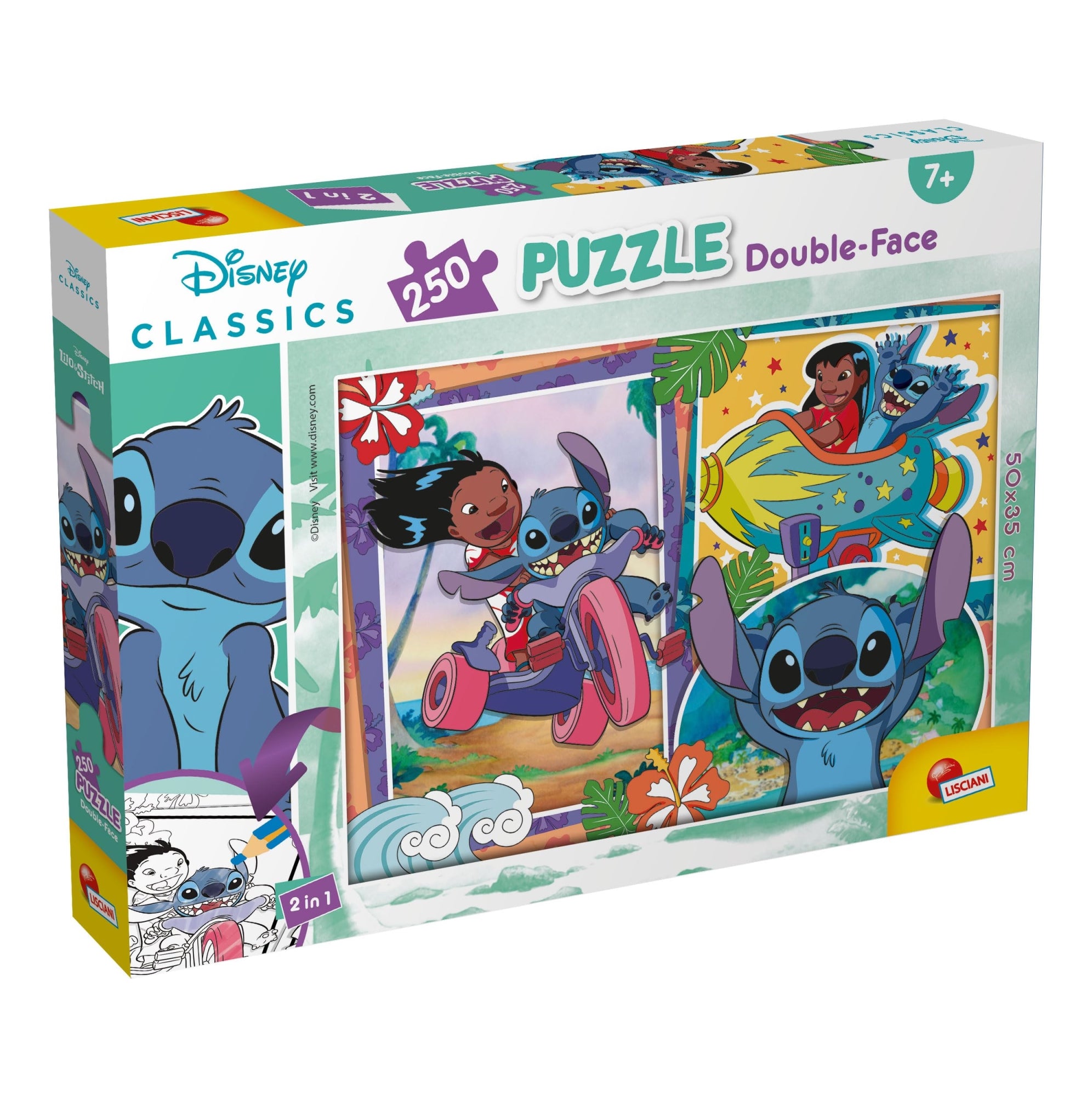 Disney: Lisciani - Lilo & Stitch Puzzle Double-Face Plus 250 Pz
