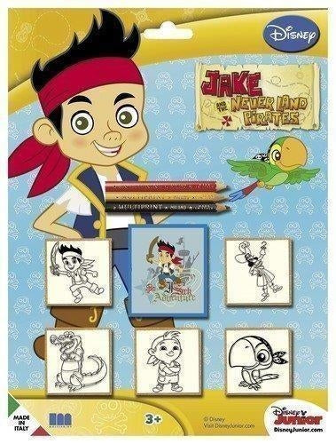 Disney: Multiprint - Jake Ed I Pirati DellIsola Che Non CE - Blister 5 Timbri -