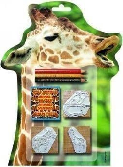 Multiprint 11934 - Blister Sagomato 3 Timbri - Animali Selvaggi