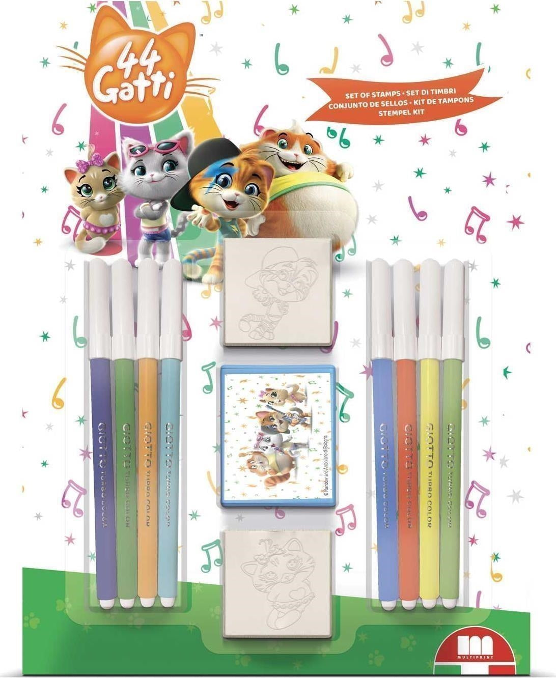 Multiprint 26986 - Blister 2 Timbri - 44 Gatti