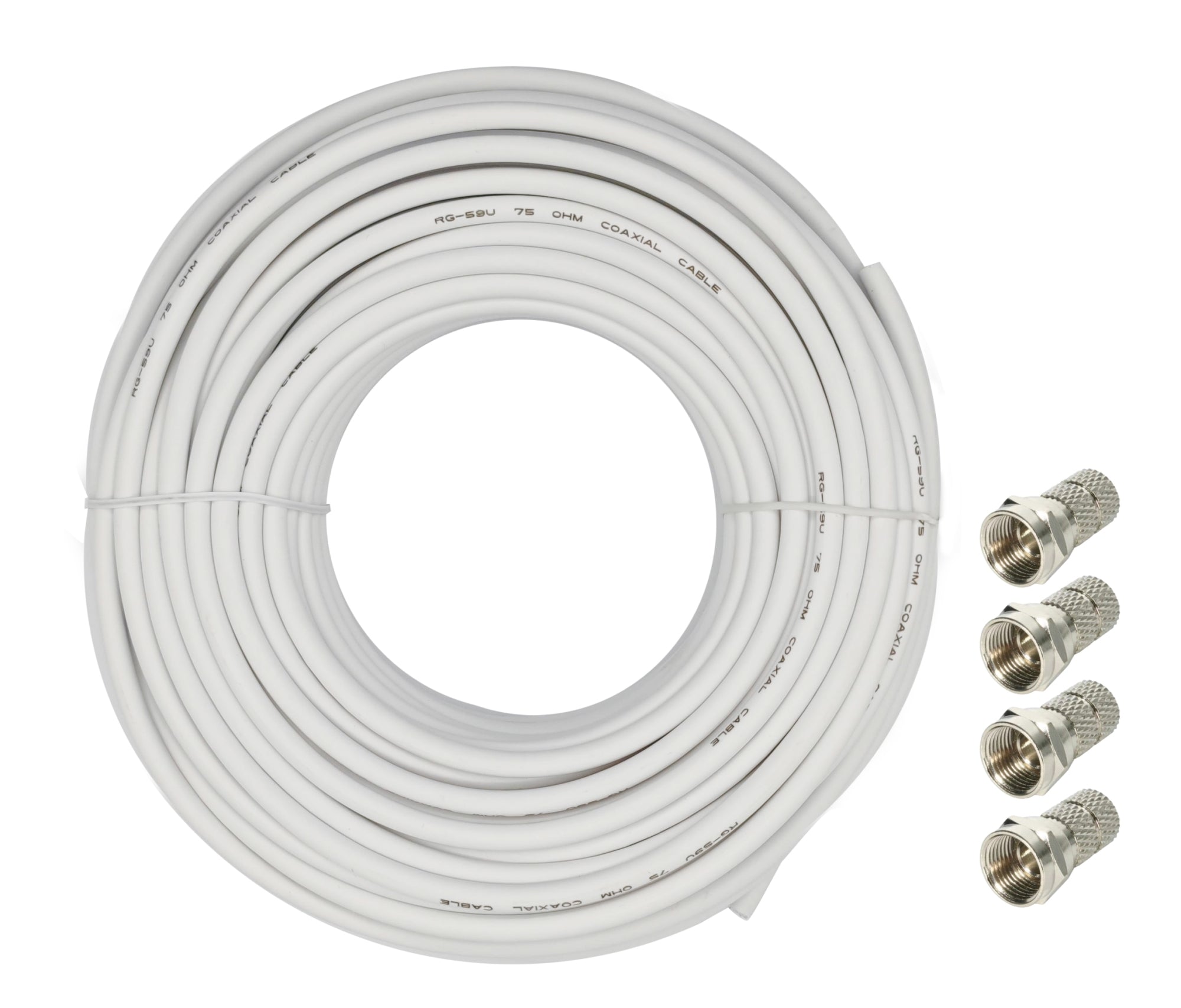Ridem: Cavo Sat 6Mm - 15Mt Bianco