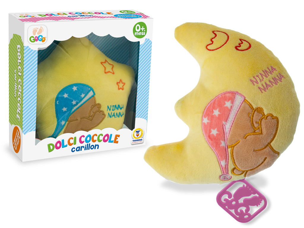 Teorema: Prima Infanzia Gogo - Carillon Stella E Luna Ninna Nanna 22 Cm