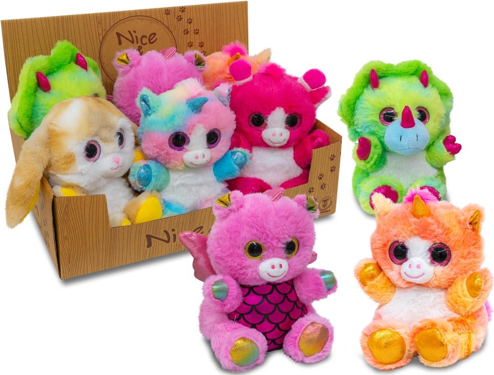 Teorema: Nice & Good - Animaletti Colorati Occhi Brillanti 15 Cm (Assortimento)