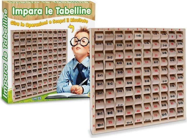 Teorema: Impara Le Tabelline (Gioco In Legno)