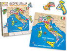 Teorema: Scopri L'Italia Puzzle Legno Con 13 Pz Staccabili 30x30x1 Cm