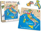 Teorema: Scopri L'Italia Puzzle Legno Con 13 Pz Staccabili 30x30x1 Cm