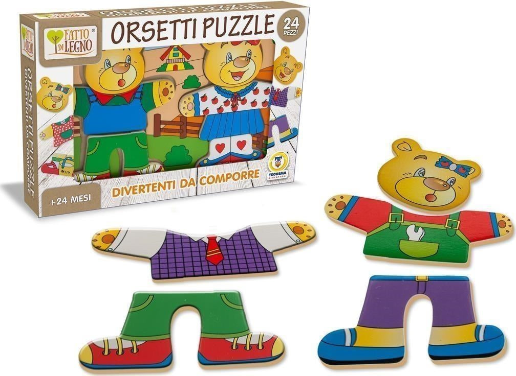 Teorema: Fatto Di Legno - Puzzle Orsetti 24Pz