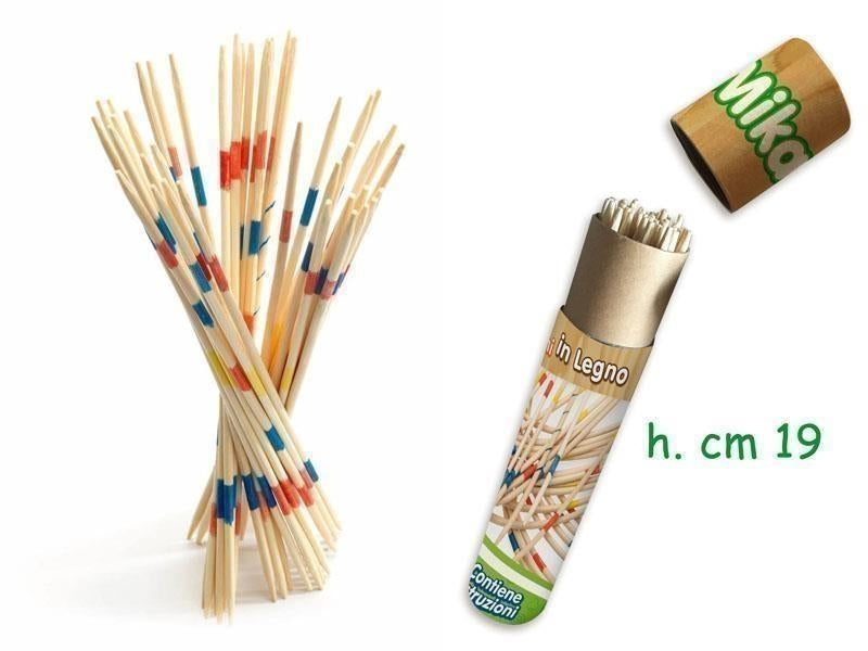 Teorema: Fatto Di Legno - Gioco Mikado In Barattolo Altezza 18 Cm