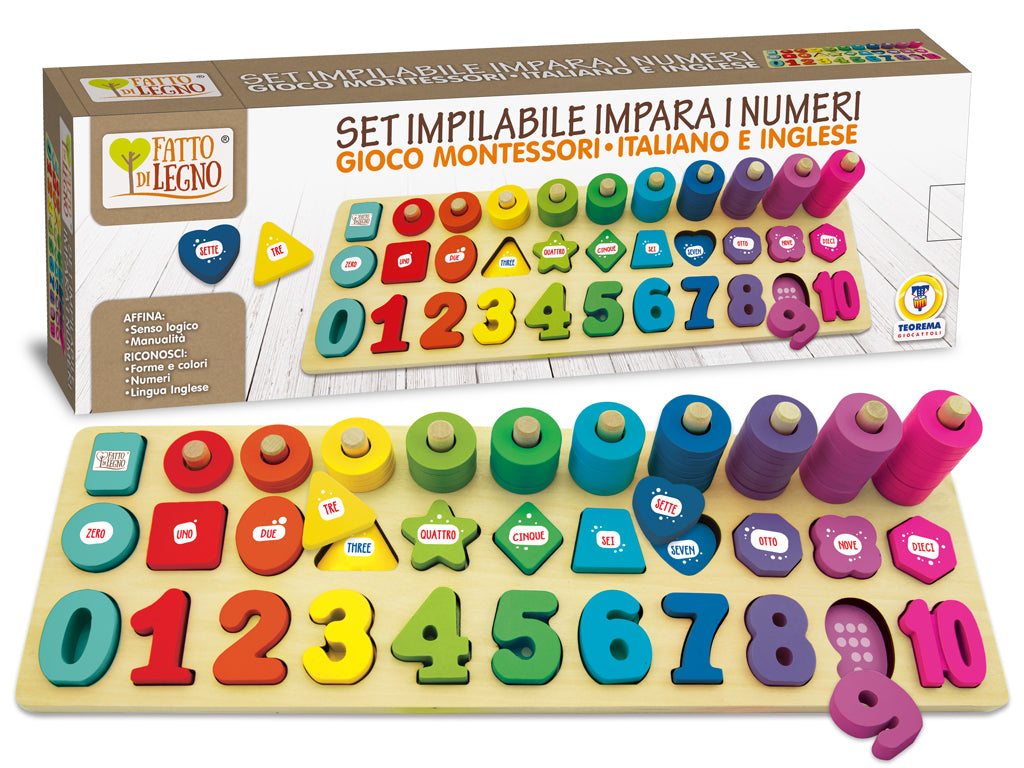 Teorema: Fatto Di Legno - Gioco Numerico Montessori
