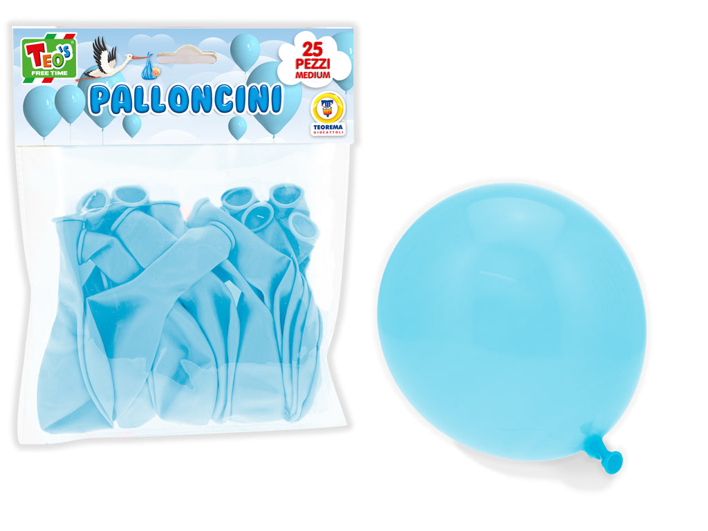 Teorema: Teos - Palloncini Blu 25 Cm 25 Pz - Busta