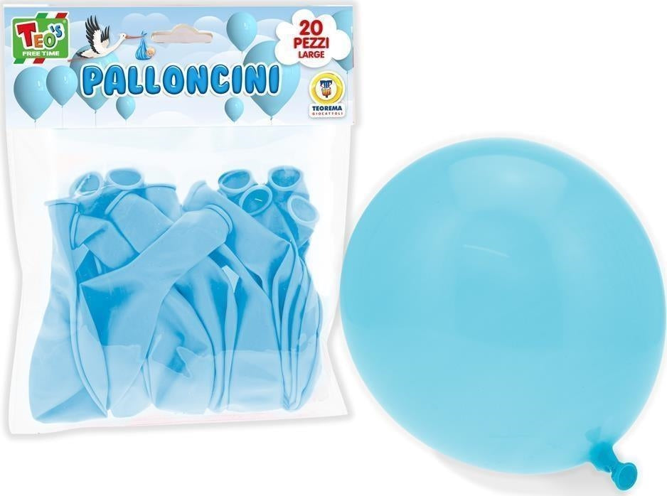 Teorema: Teos - Palloncini Blu 30 Cm 20 Pz - Busta