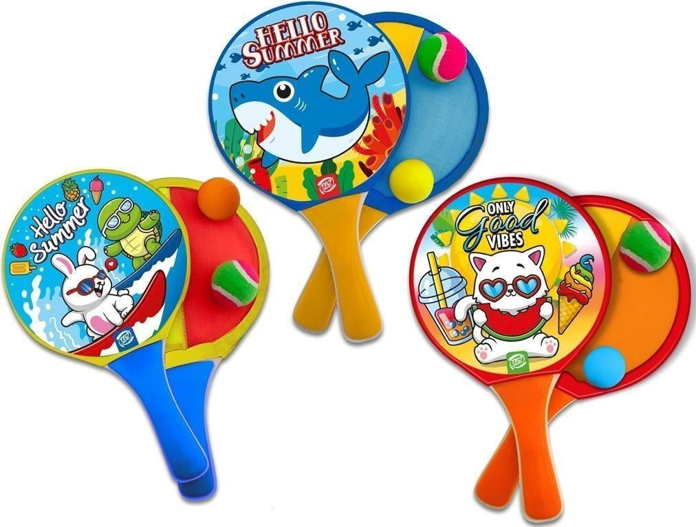 Teorema: Teos - Racchettoni Catch Ball 8 Mm Doppio Uso - Rete