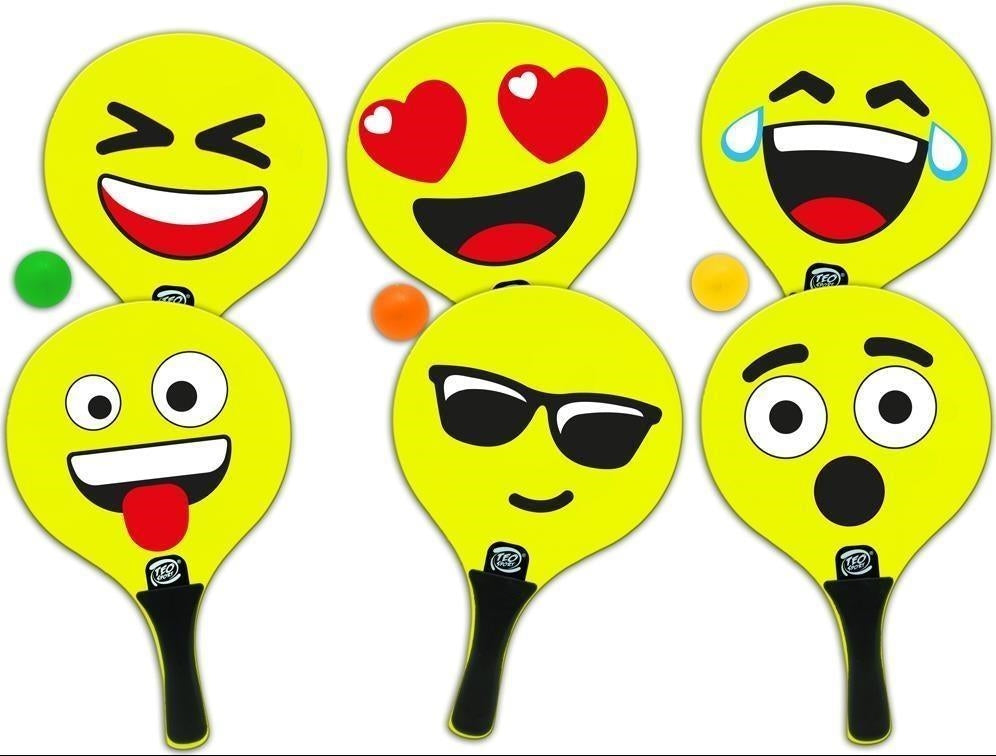 Teorema: Teos - Racchettoni Legno Emoticon 7Mm 3Ass - Rete