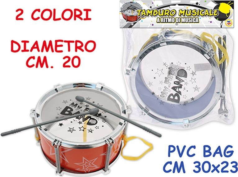 Teorema: Teo's - Tamburo Musicale Diametro 20 Cm (Assortimento)