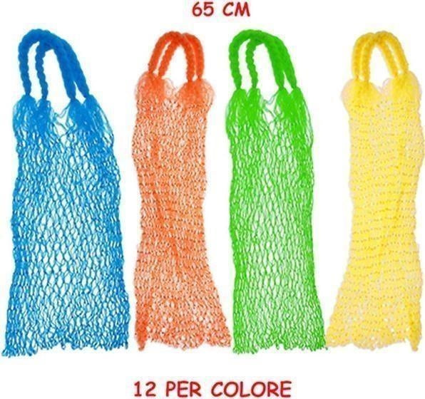 Teorema: Sacca Rete Portaoggetti 10 Anelli Lunghezza 65 Cm (Assortimento)