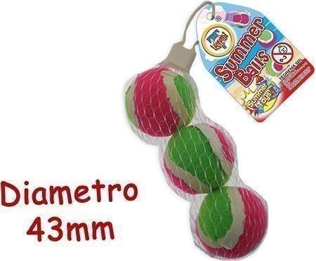 Teorema: Teos - Palline Racchettoni 3 Pz In Rete Rete
