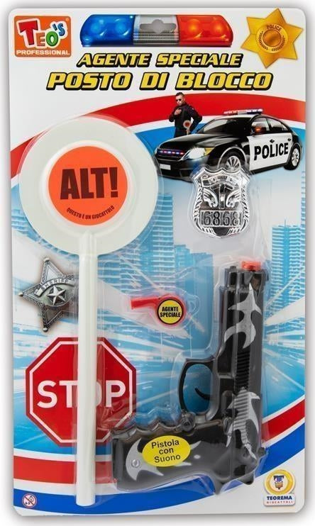 Teorema: Teos - Set Agente Speciale Con Paletta E Pistola